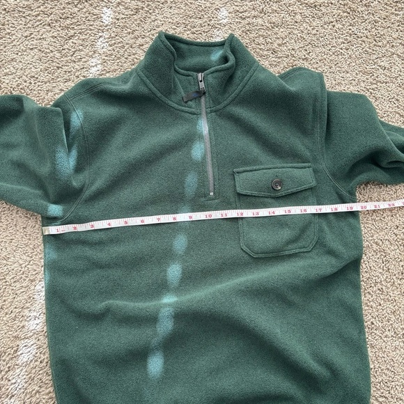 Kit and Ace Water Resistant Fleece Zip Pullover in Whisper Forest Green - Picture 9 of 11